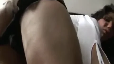 TS lusty brunette With large milk sacks large wazoo And enormous rod Cu