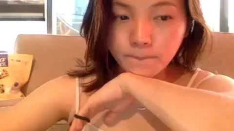 nasty oriental teen blows A Load In Her Hand