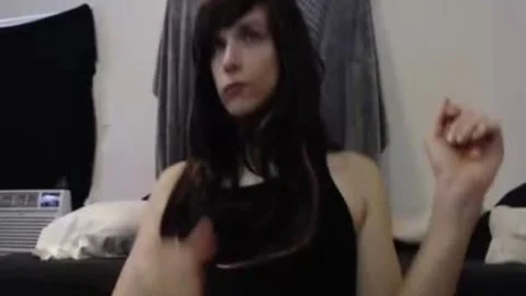 horny Femboy enormous cock sperm