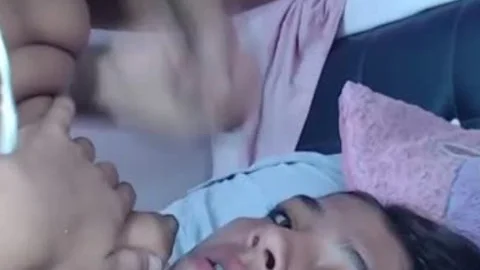 Self sucking Teenager tgirl Cums In mouth