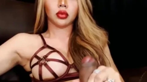 Incredible ladyboy With long brunette knob