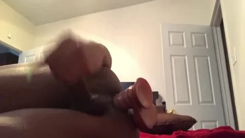 skinny TS plowed By sextoy Cums Twice (PublicPrincess)
