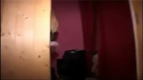 busty golderen-haired In stockings Serving Two dicks