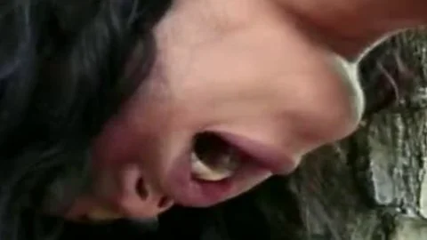 large Load acquires Blown On brunette hair ladyman Penelope Jolie's wang After Boyfriend bonks Her butthole In Woods