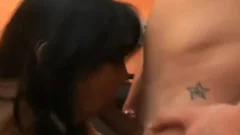 Stockinged lady-man hoe drills A lad