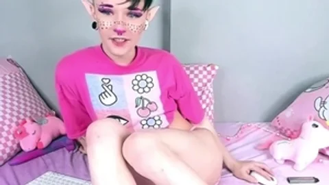 Pinky Femboy Cums