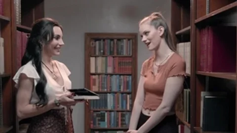 ADULT TIME - lady-man Ariel Demure plows Seductive PAWG In Public Library out of Getting Caug