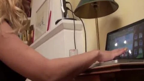 breasty blonde tranny Ravishes Her Slaves butt