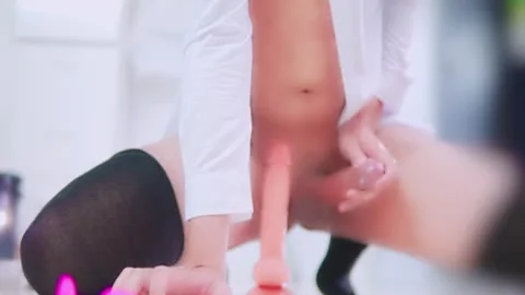 Hard pounding young korean amateur in sexy stockings